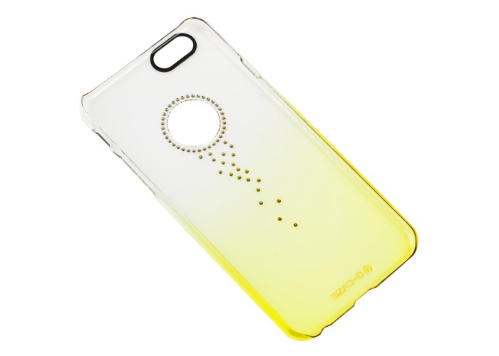 Чехол G-Case Fashion для iPhone 6 со стразами желто прозрачный