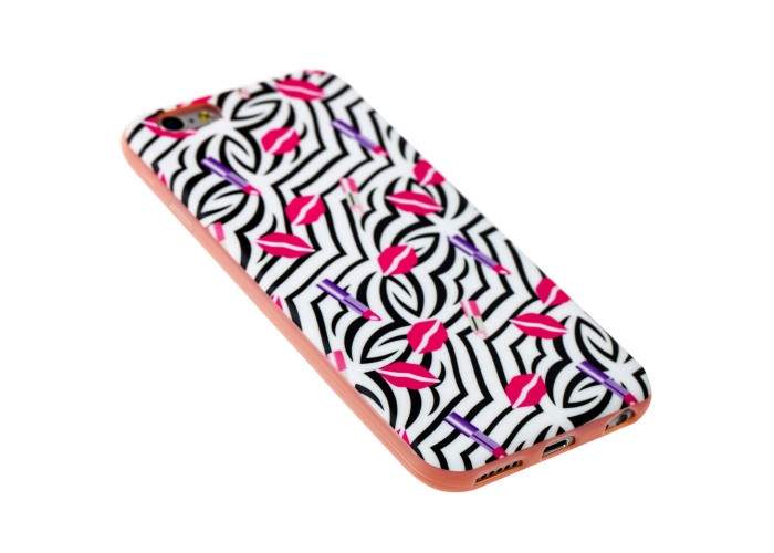 Чехол Glossy Side для iPhone 6 губы с помадой
