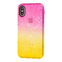 Чехол Gradient Gelin для iPhone X / Xs case розово-желтый