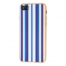 Чехол Hoco для iPhone 7 / 8 Glint stripe синий с белым