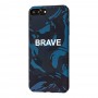 Чехол Ibasi & Coer для iPhone 7 Plus / 8 Plus матовое покрытие Brave синий