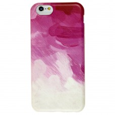 Чехол New Design для iPhone 6 розовый белый