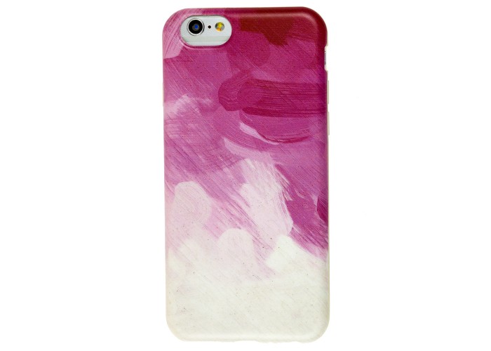 Чехол New Design для iPhone 6 розовый белый