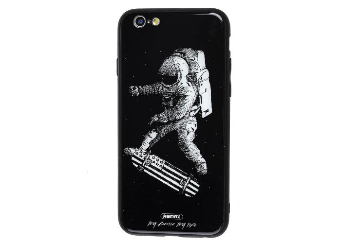 Чехол White Knight для iPhone 6 pictures glass космонавт