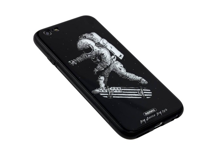 Чехол White Knight для iPhone 6 pictures glass космонавт