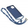 Чехол для iPhone 11 Lanyard without logo blue cobalt