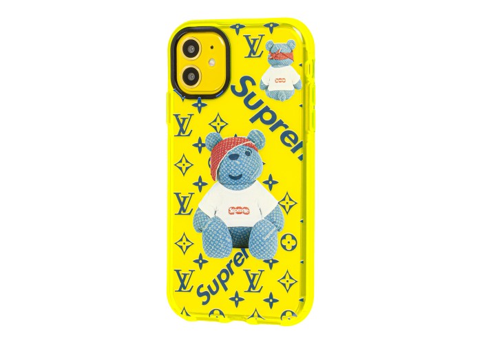 Чехол для iPhone 11 Neon print bear supreme