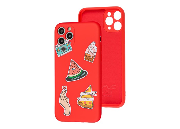 Чехол для iPhone 11 Pro Wave Fancy color style watermelon / red