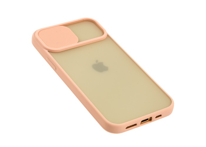 Чехол для iPhone 12 Pro LikGus Camshield camera protect розовый