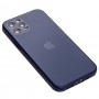 Чехол для iPhone 12 Pro Matt glass синий
