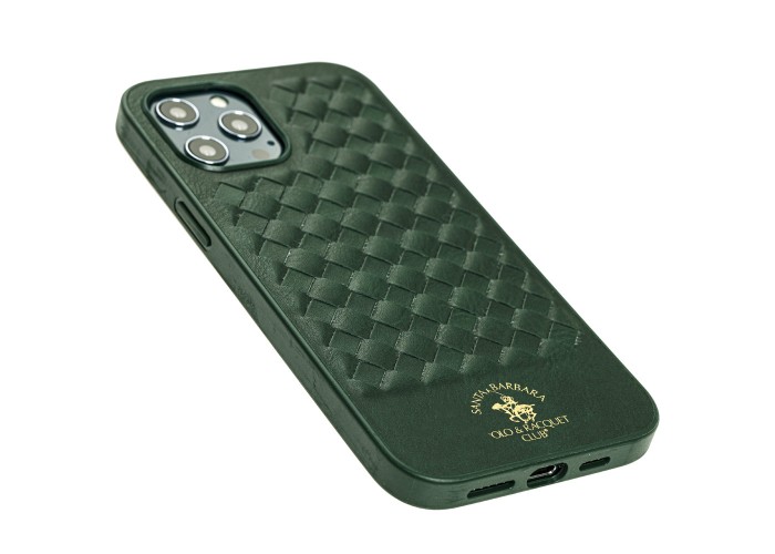 Чехол для iPhone 12 Pro Max Polo Ravel (leather) зеленый