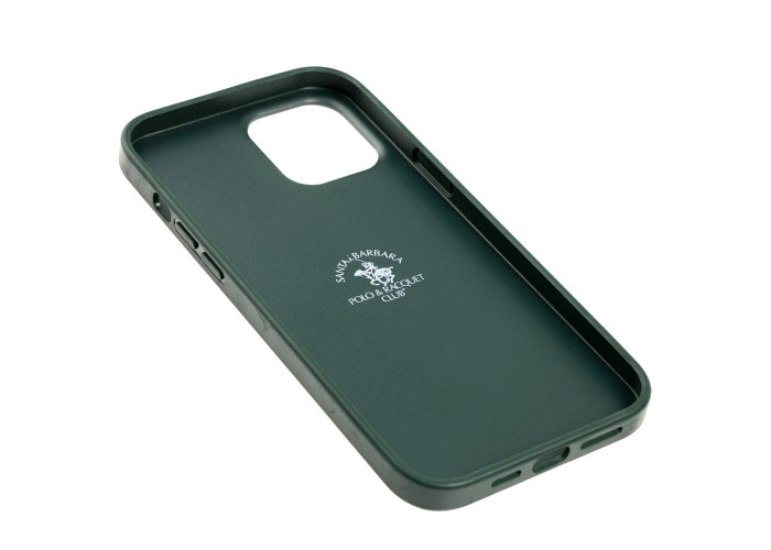 Чехол для iPhone 12 Pro Max Polo Ravel (leather) зеленый
