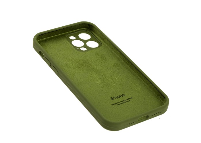 Чехол для iPhone 12 Pro Silicone Slim Full camera army green