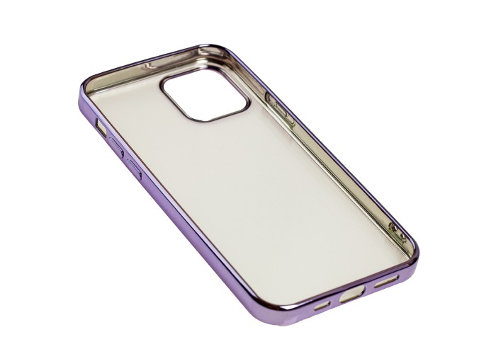 Чехол для iPhone 12 / 12 Pro Glossy edging сиреневый