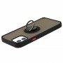 Чехол для iPhone 12 / 12 Pro LikGus Edging Ring черный / красный