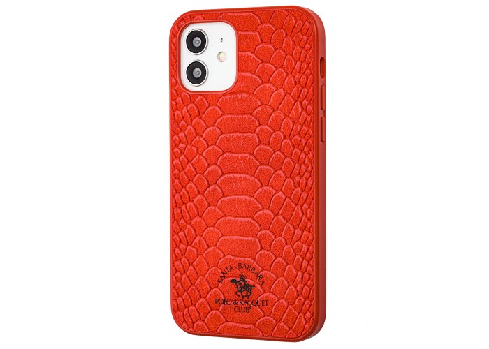 Чехол для iPhone 12 / 12 Pro Polo Knight (Leather) красный