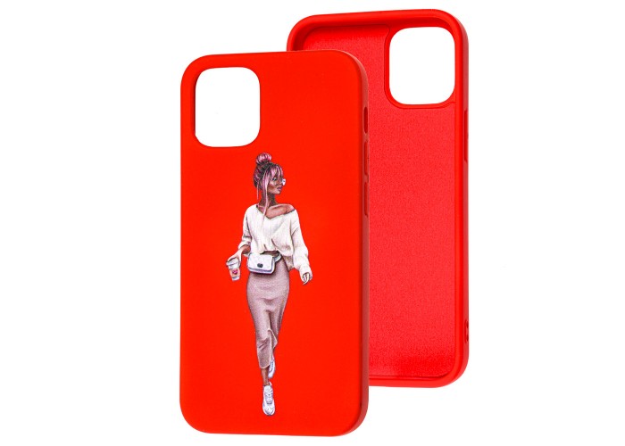 Чехол для iPhone 12 mini Art case красный