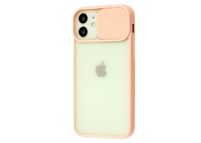 Чехол для iPhone 12 mini LikGus Camshield camera protect розовый