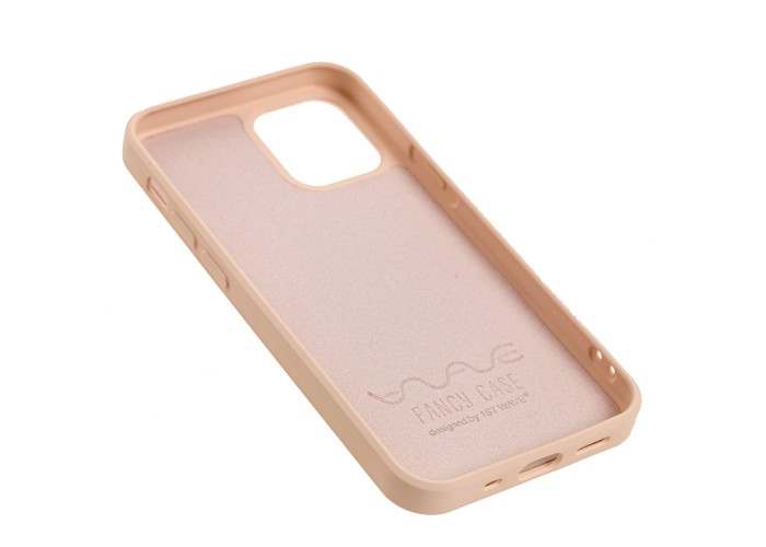 Чехол для iPhone 12 mini Wave Fancy playful cat / pink sand