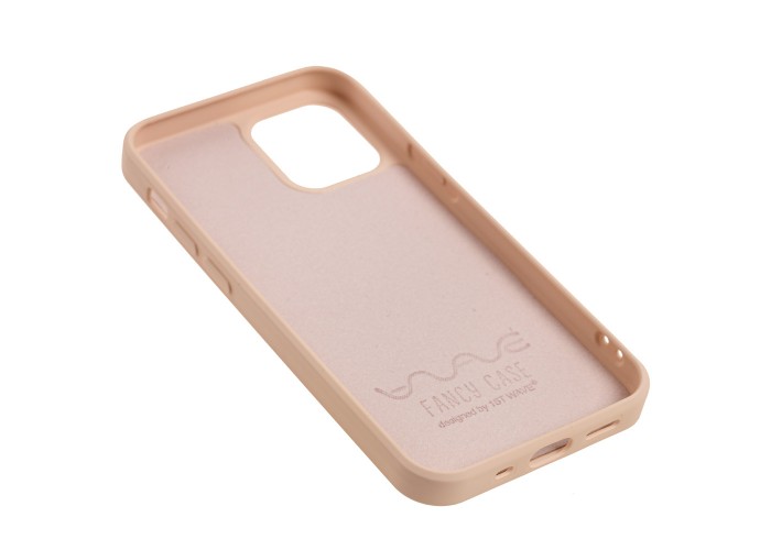 Чехол для iPhone 12 mini Wave Fancy rainbow cat / pink sand