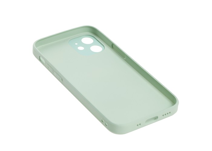 Чехол для iPhone 12 mini glass LV бирюзовый