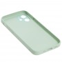 Чехол для iPhone 12 mini glass LV бирюзовый