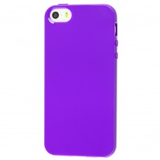 Чехол для iPhone 5 глянцевый фиолетовый