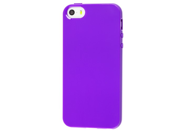 Чехол для iPhone 5 глянцевый фиолетовый