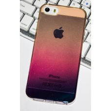 Чехол для iPhone 5 пластик+силикон перламутр №8