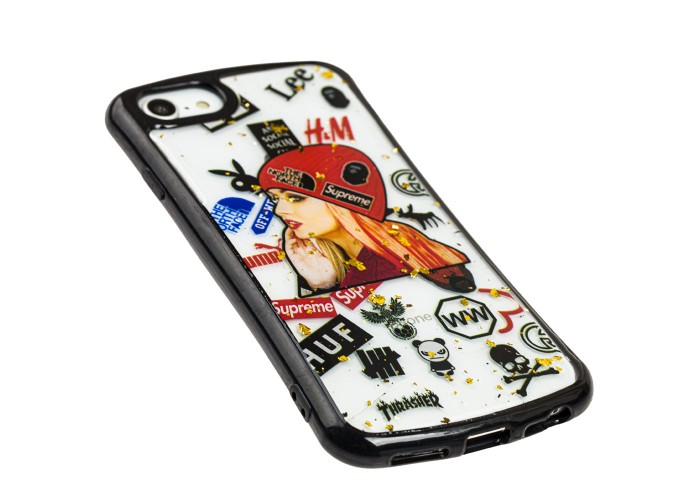 Чехол для iPhone 6 / 7 / 8 / SE 20 Glue shining girl fashion