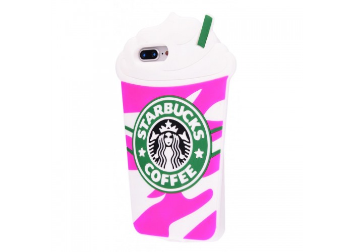 Чехол для iPhone 7 Plus/ 8 Plus Starbuks розовый