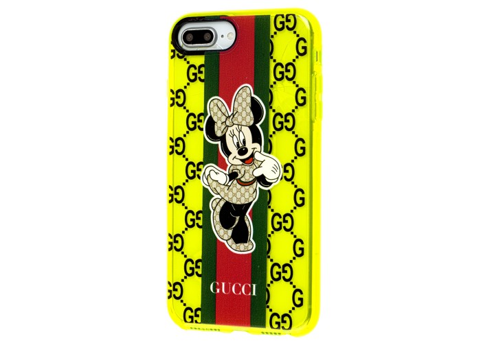 Чехол для iPhone 7 Plus / 8 Plus Neon print Минни Маус