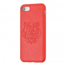 Чехол для iPhone 7 / 8 Kenzo leather красный