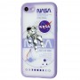 Чехол для iPhone 7 / 8 Picture shadow matte space nasa / light purple