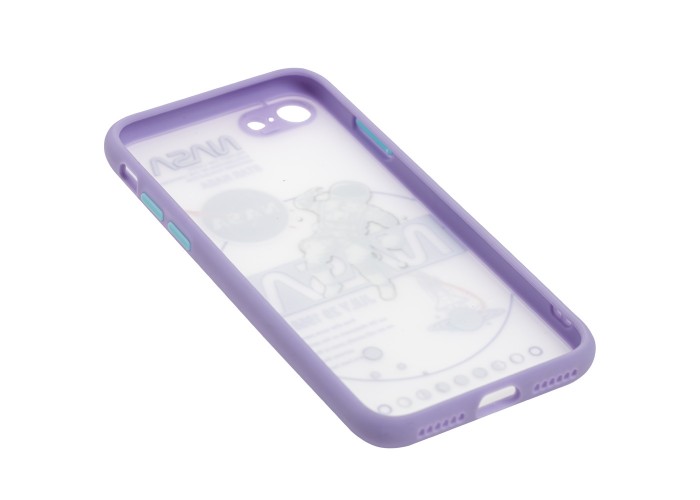Чехол для iPhone 7 / 8 Picture shadow matte space nasa / light purple