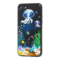 Чехол для iPhone 7 / 8 glass море