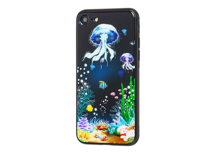 Чехол для iPhone 7 / 8 glass море