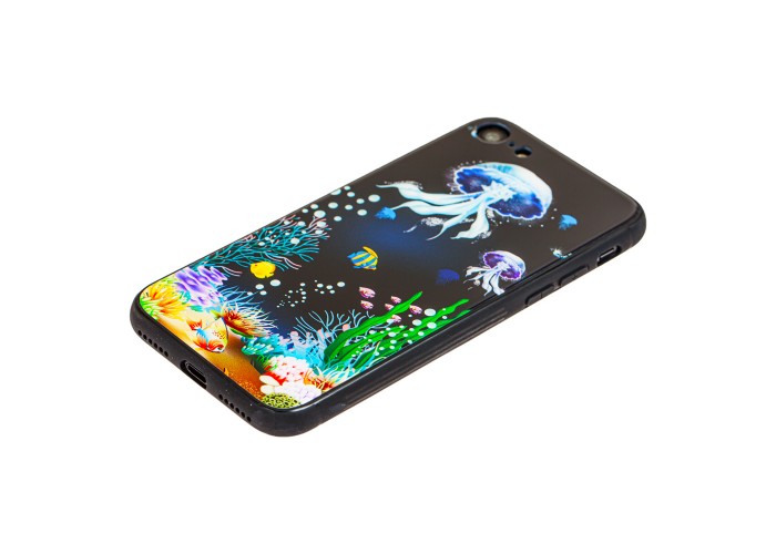 Чехол для iPhone 7 / 8 glass море