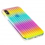 Чехол для iPhone X / Xs Gradient Laser радуга