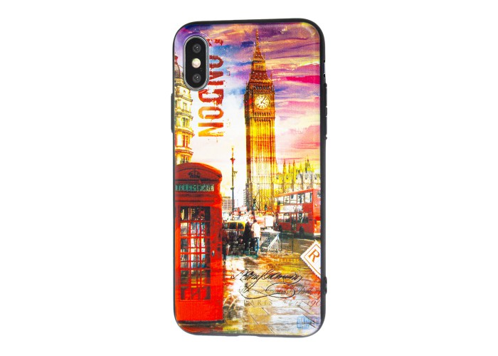 Чехол для iPhone X / Xs акварель Лондон