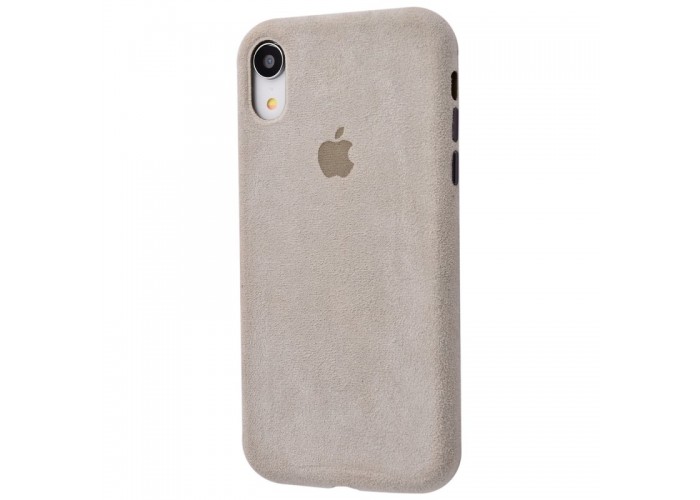Чехол для iPhone Xr Alcantara 360 stone