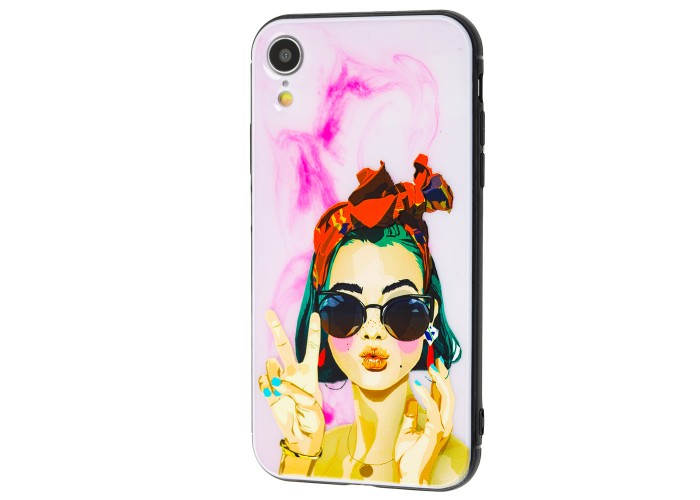 Чехол для iPhone Xr Girls UV peace