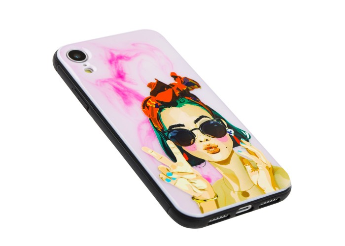 Чехол для iPhone Xr Girls UV peace