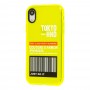 Чехол для iPhone Xr Neon print Tokyo