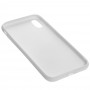 Чехол для iPhone Xr off-white leather белый