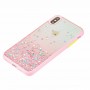 Чехол для iPhone Xs Max Glitter Bling розовый