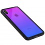Чехол для iPhone Xs Max Gradient Glass прозрачный фиолетовый