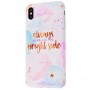 Чехол для iPhone Xs Max Light Mramor case 360 (01)