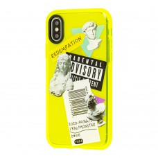 Чехол для iPhone Xs Max Neon print antique