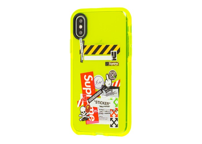 Чехол для iPhone Xs Max Neon print supreme